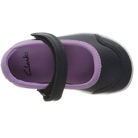 Clarks Kids Girls Emery Halo K T-Closed Ballet Flats Blue Navy/Navy Sz 5.5M NWOB - Picture 3 of 14